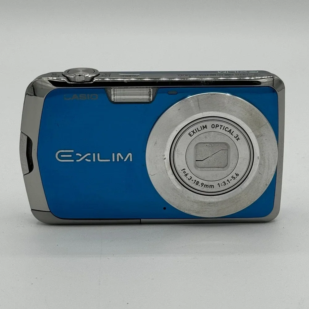 Casio Exilim EX-S5 Blue 10.1MP Digital Camera 3x Optical Zoom Y2K Bundle